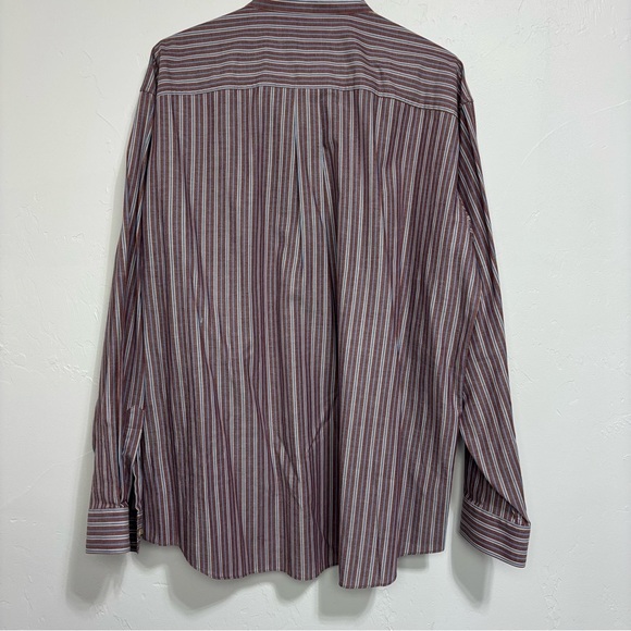 L.L.Bean Men's Striped Button Front Long Sleeve Cotton Shirt XL Reg - Picture 4 of 8